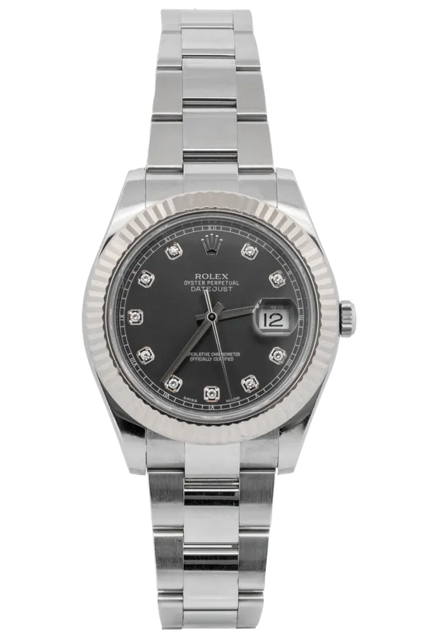 Datejust Grey Dial Diamonds
