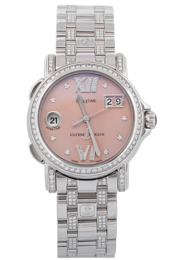 Dual Time 37 Salmon Dial