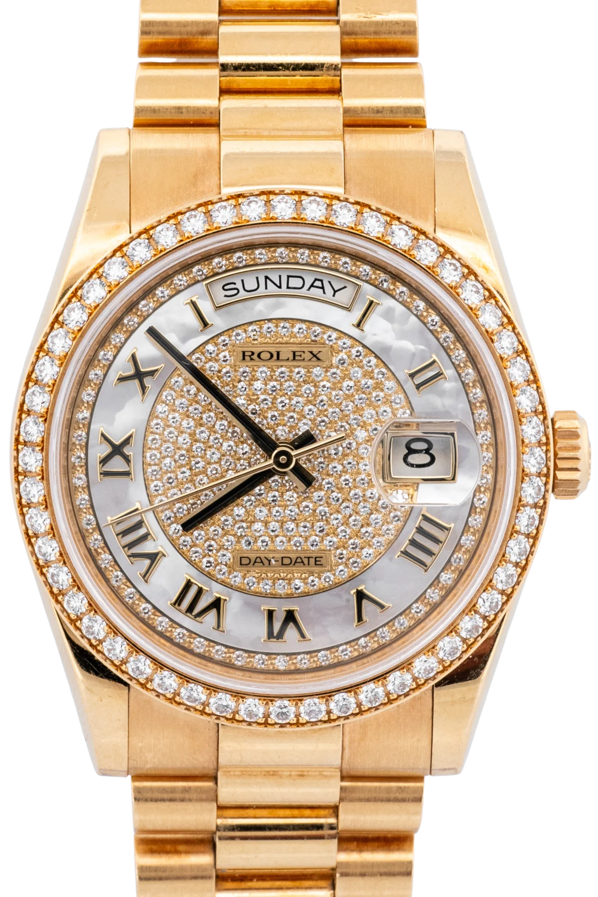 Day-Date 36 MOP Pave Dial
