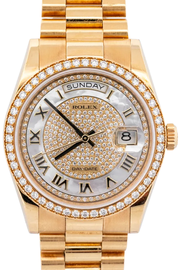 Day-Date 36 MOP Pave Dial