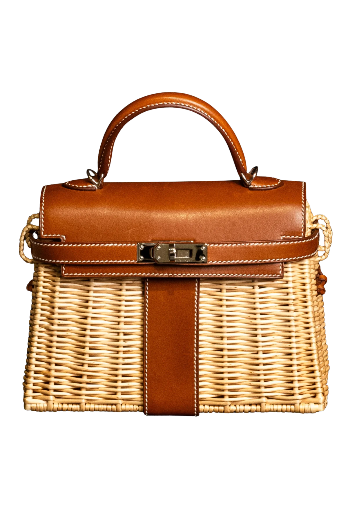 KELLY PICNIC MINI FAUVE BARENIA LEATHER
