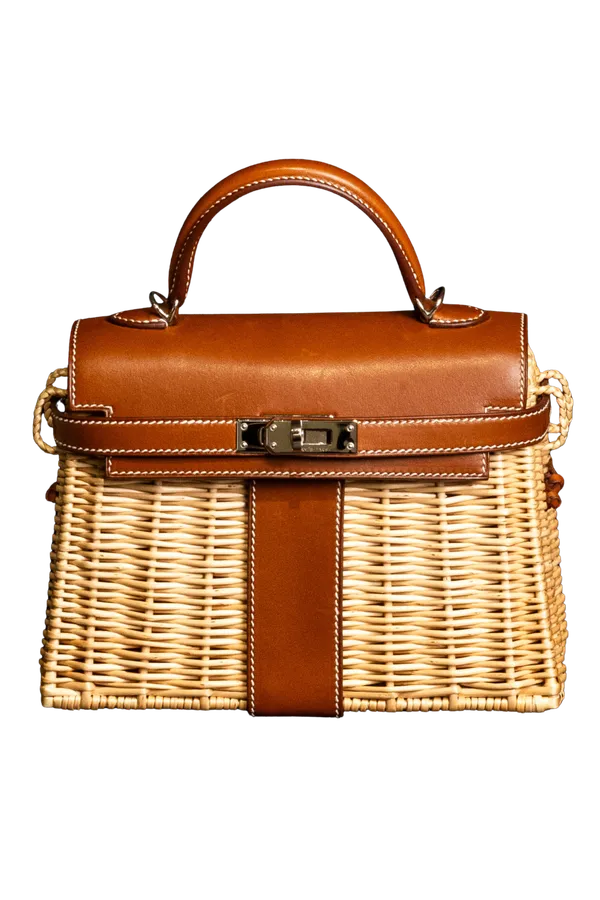 KELLY PICNIC MINI FAUVE BARENIA LEATHER