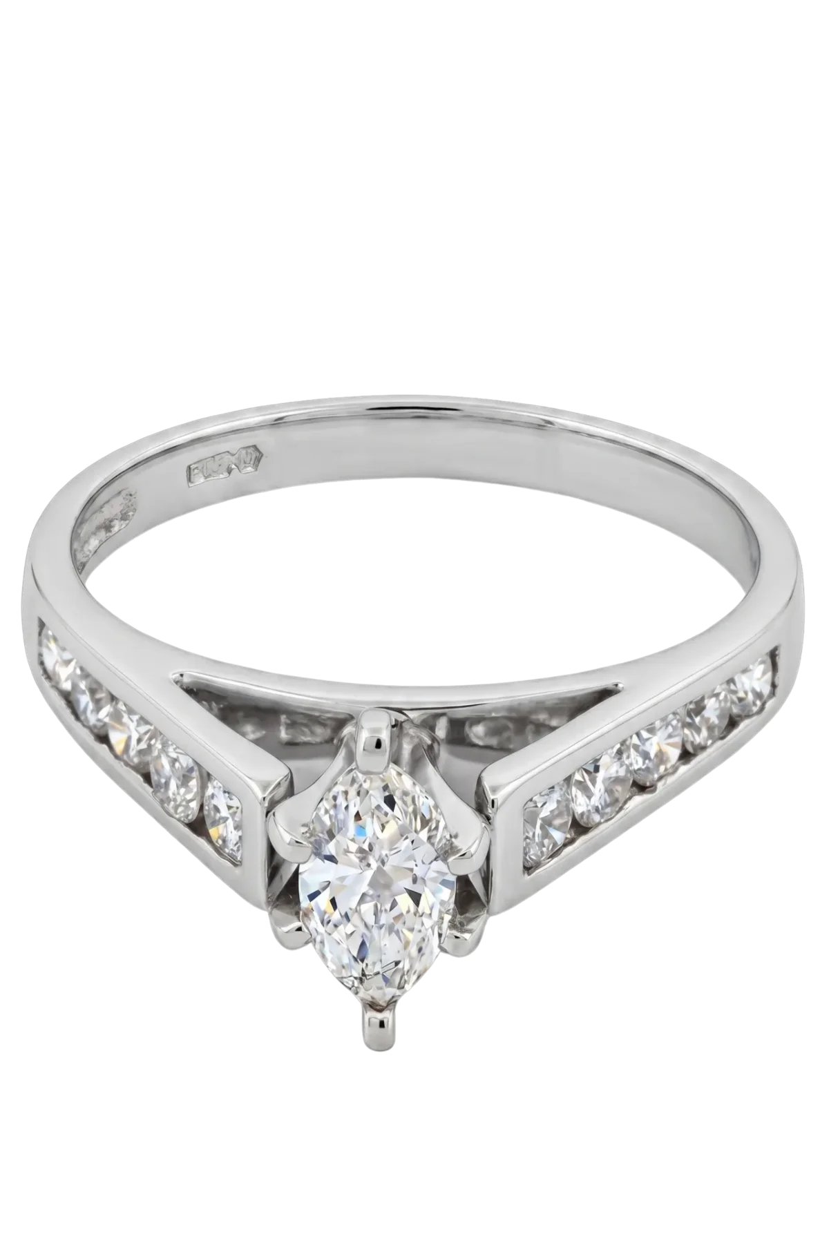 Natural Diamond Ring 0.48ct + 0.44ct - White Gold