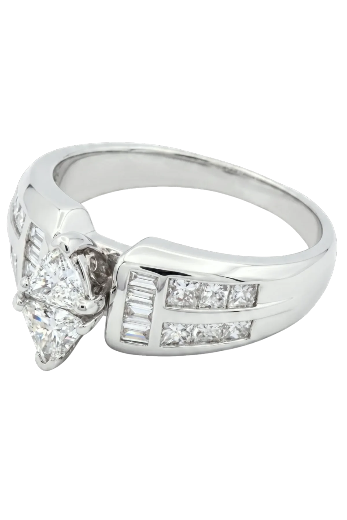 Natural Diamond Ring 1.18ct - White Gold