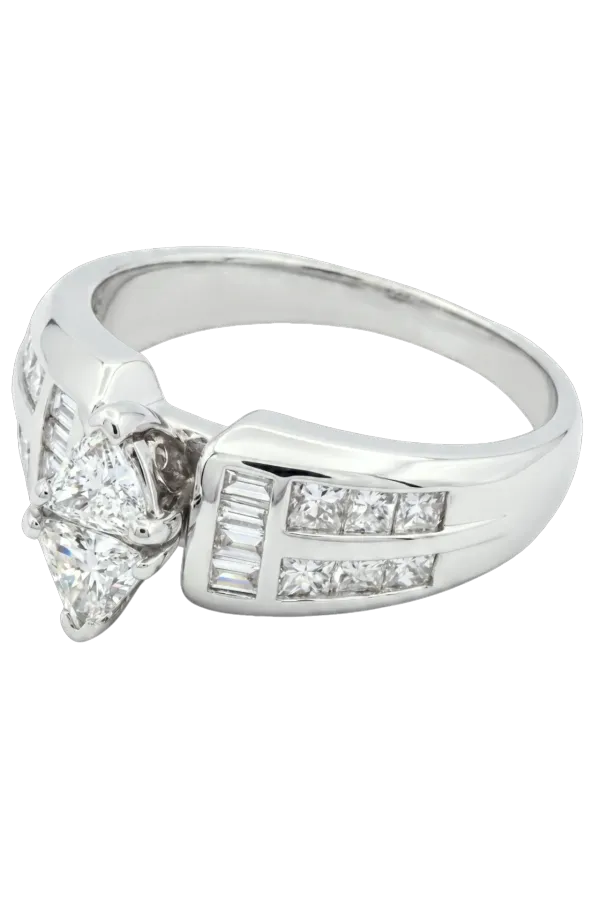 Natural Diamond Ring 1.18ct - White Gold