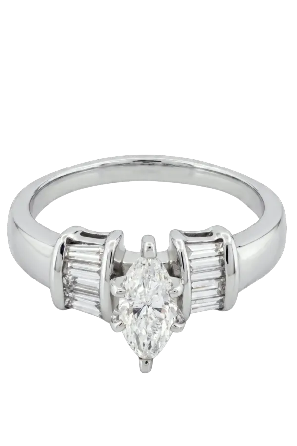 Natural Diamond Ring 1.13ct - Platinum
