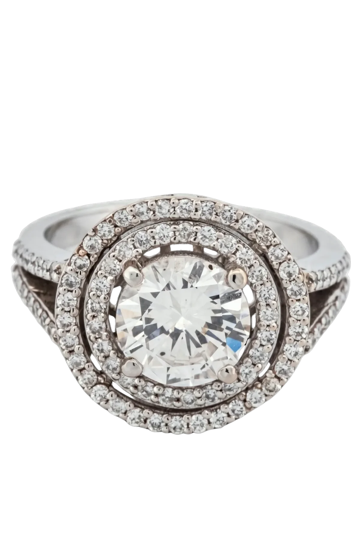 Natural Diamond Ring 1.77ct - White Gold